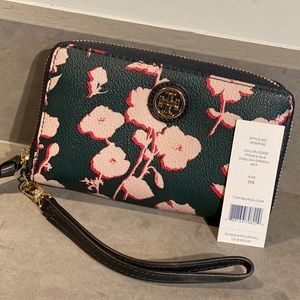 Tory Burch Floral Wristlet